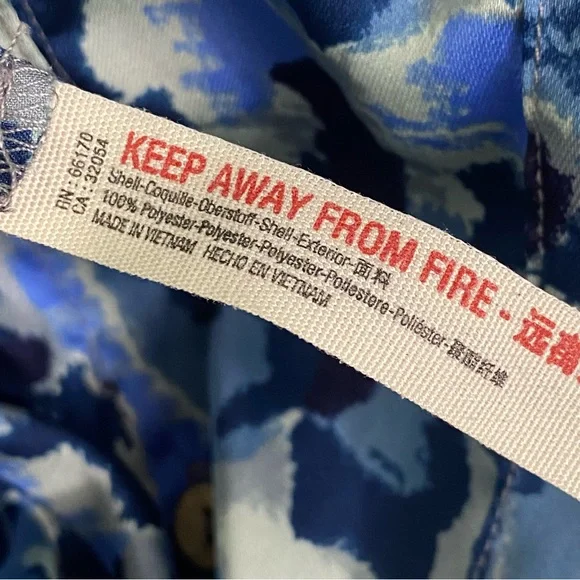 Free People - Goddess Sleep Shirt - Blue Print Large - Picture 10 of 10